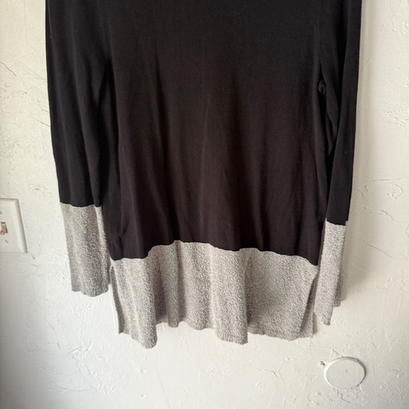 Belford Women's Black Gray Tunic Top Long Sleeve Cowl Neck Size‎ M Lagen Look - Picture 5 of 7